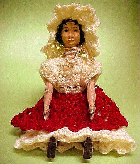 hand carved Ash Hitty doll